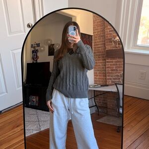 Old Navy Women's Charcoal V-Neck Sweater